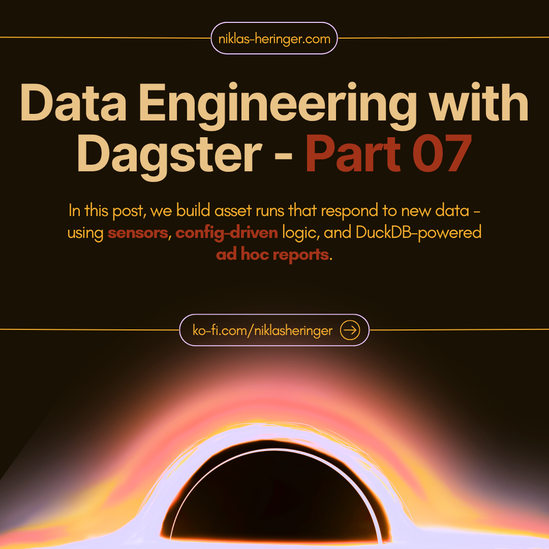 Data Engineering With Dagster Part Seven – Event-Driven Pipelines with Sensors