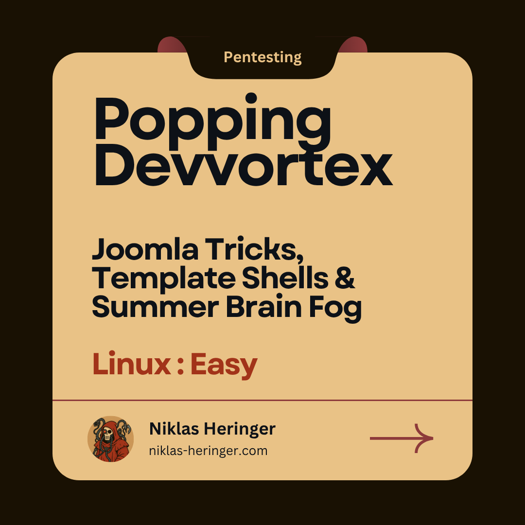 Popping Devvortex - Joomla Tricks, Template Shells & Summer Brain Fog